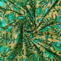 E-Tailor® Indian Ethnic 100% Cotton Voile Running Hand Block Print Natural by E-Tailor