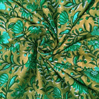 E-Tailor® Indian Ethnic 100% Cotton Voile Running Hand Block Print Natural by E-Tailor