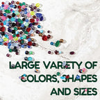 One Pound Assorted Glass Beads for Jewelry Making, DIY Lamp Work, Arts and - Image 3