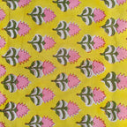 E-Tailor® Hand-Block Printed Pre-Cut Floral Cotton Fabric - Image 2