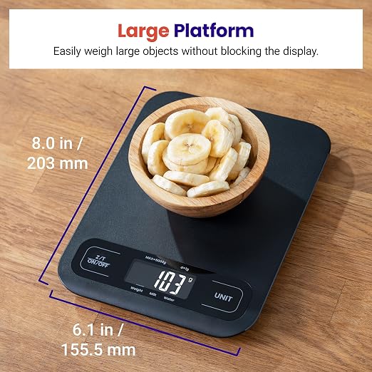 Etekcity Food Kitchen Scale, Digital Grams and Ounces, Large | Tare function - Image 5