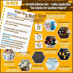 Double Sided Tape Adhesive Dots Stickers 280, 550 or 700 Pack Removable Putty - Image 5