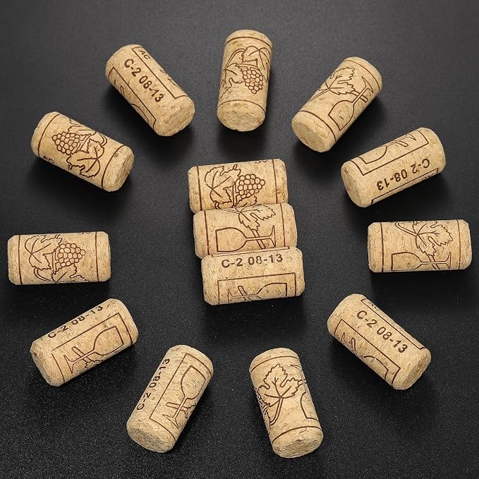 20 Pack Straight Wine Corks, #8 Soft Wood Cork Stoppers, Leakproof Bottle Corks - Image 5
