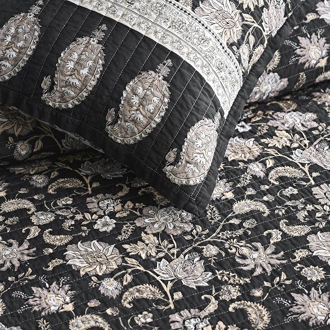 EverGrace Cotton Quilt Set King Size, 100% Cotton Reversible Lightweight - Image 7