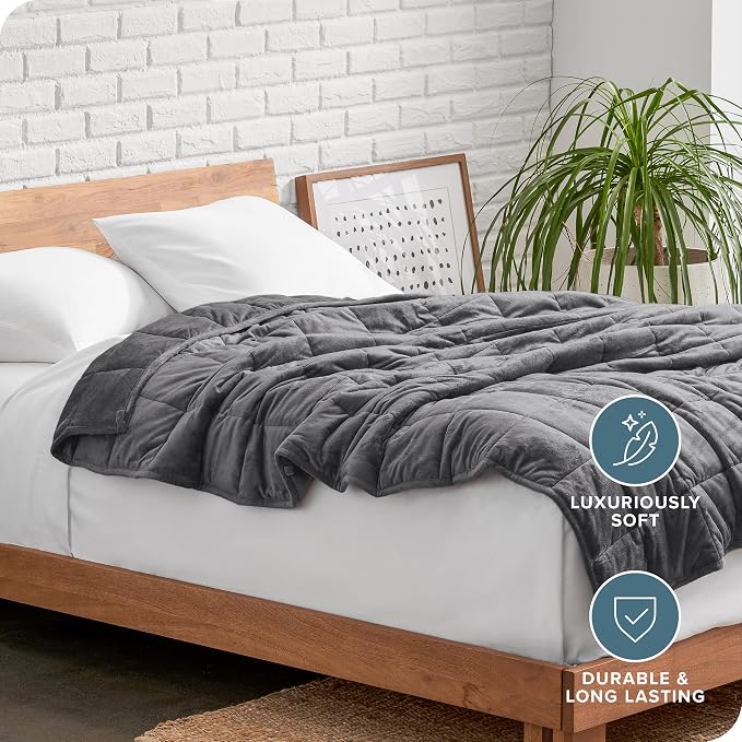 Bare Home Weighted Blanket Full or Queen Size 12lb - Image 5