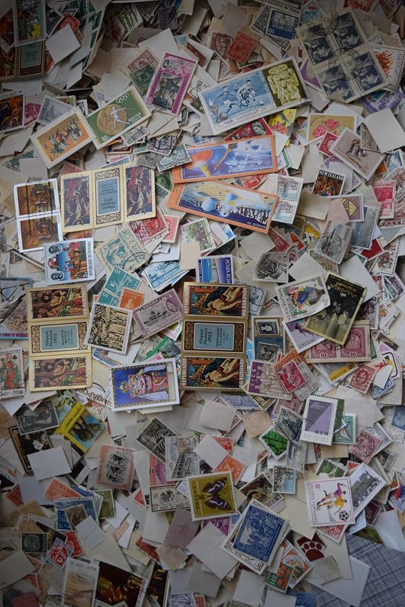1000+ Used Worldwide Postage Stamps Off-paper Stamp International Stamp by Unknown