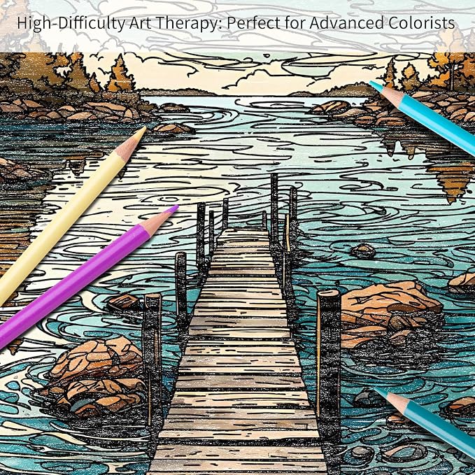 Kalysky Landscapes Adult Coloring Book Set of 3 - Image 2