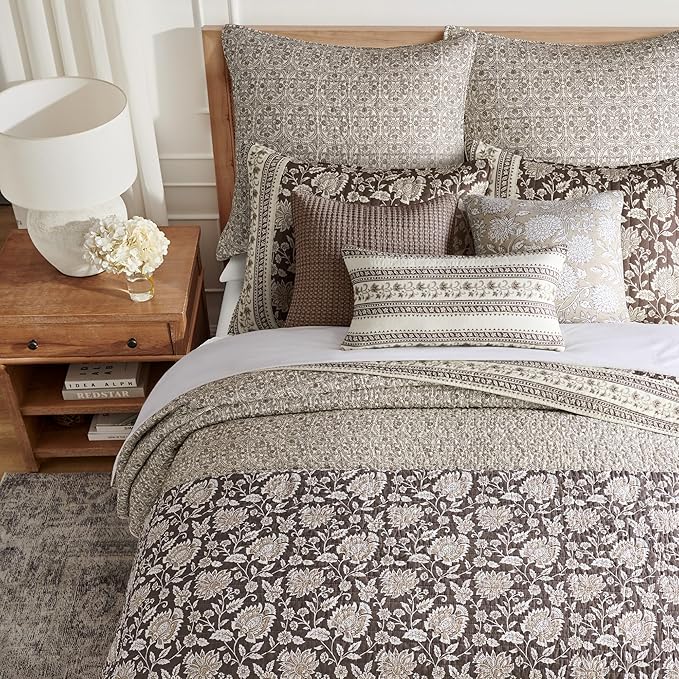 Levtex Home Adare Cocoa Reversible King/Cal King Quilt Set and 2 Pillow Shams - Image 4