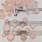 500g/1.1lb Ceramic Mosaic Tiles Mixed Shapes of Flowers, Mushrooms - Image 3