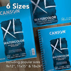 Canson XL Series Watercolor Paper, Wirebound Pad, 7x10 inches, 30 Sheets - Image 4
