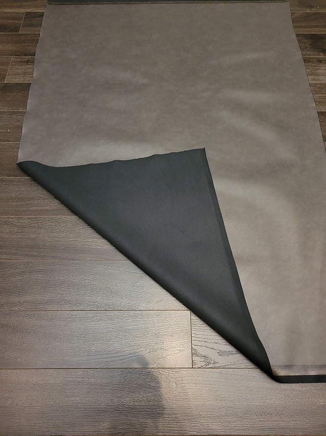 NAT Leathers | Gray Thin Soft Faux Vegan Leather PU | 1 Yard Cut by Yard - Image 5