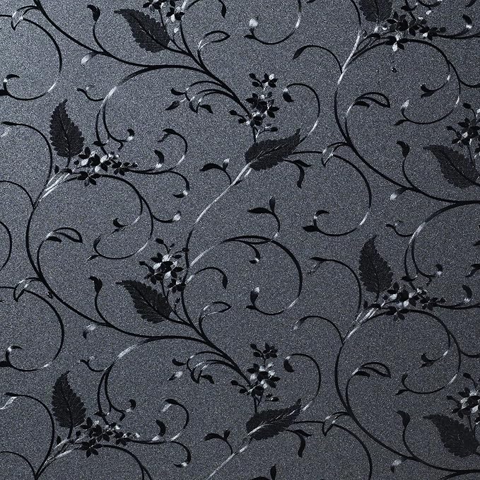 Niviy Static Cling Total Blackout Non-Adhesive Window Film Black Out Windows by Niviy