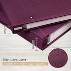 potricher Large Photo Album Self Adhesive 3x5 4x6 5x7 8x10 10x12 Pictures Linen - Image 5