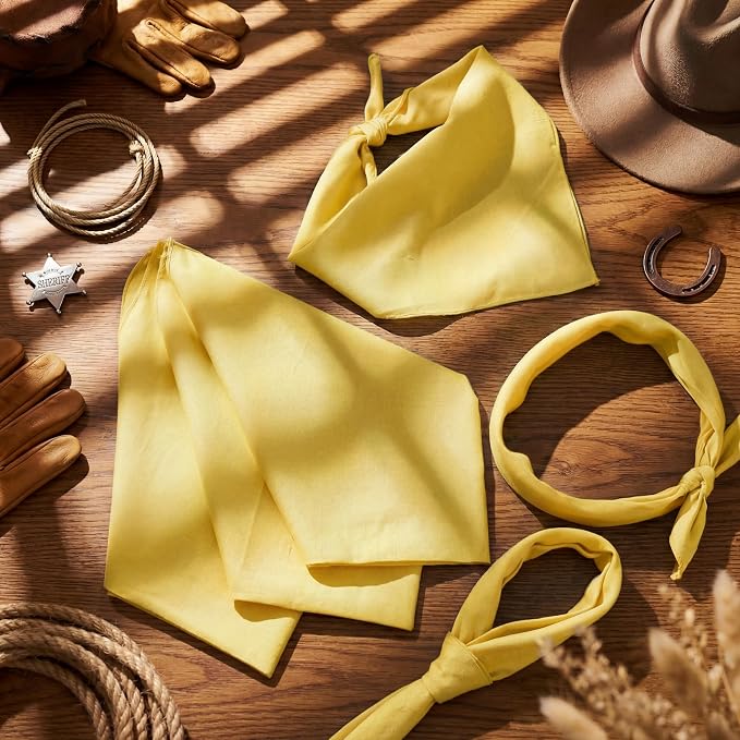 Suhine 100% Cotton Solid Bandanas Blank Bandanas Multifunctional Headband Scarf - Image 7