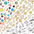 SANNIX 90Pcs Bangle Charms for Jewelry Making by SANNIX