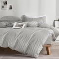 JELLYMONI 100% Natural Cotton 2pcs Striped Duvet Cover Sets by JELLYMONI
