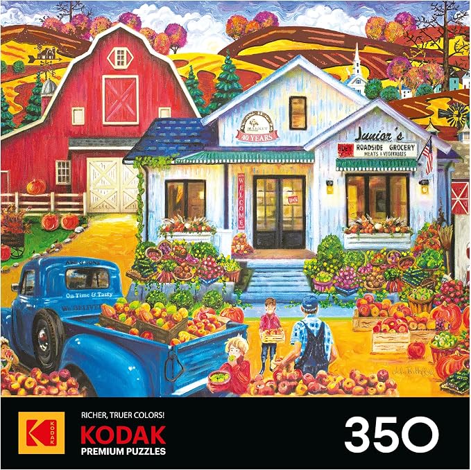 RoseArt - Kodak Premium - Junior's Farmer's Market 350 Piece Jigsaw Puzzle - - Image 4