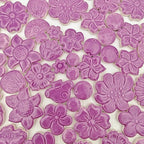 500g/1.1lb Ceramic Mosaic Tiles Mixed Shapes of Flowers, Mushrooms - Image 8