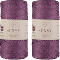 2 Pack of Sensy Premium 2mm 251 Yards Sparkle Polyester Rope 90% Polypropylene by SSENSY