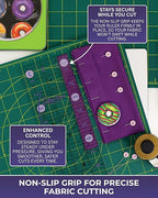The Quilted Bear Square Quilting Ruler, Transparent Acrylic, 9.5" x 9.5" | - Image 7