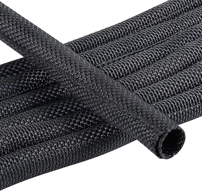 Automotive Wire Sheathing Split Wire Loom Braided Mesh Woven Cable Sleeve by Sunnarepoon