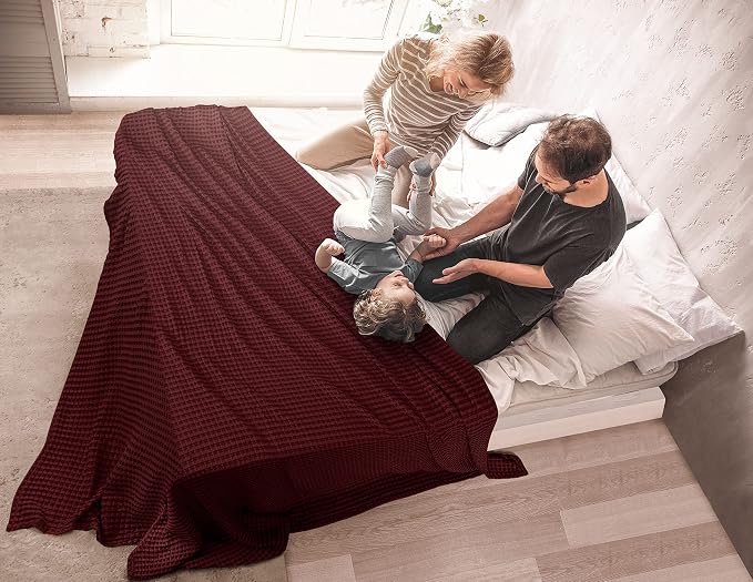 Utopia Bedding 100% Cotton Waffle Weave Blanket King Size - Image 7
