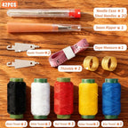 42 Pcs Sewing Tool Set, Big Eye Steel Sewing Needle Kit, Includes Needles - Image 4