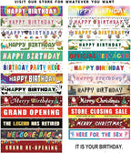 Tie Dye Birthday Banner, Large Happy Birthday Sign, Tie Dye Birthday Party - Image 6
