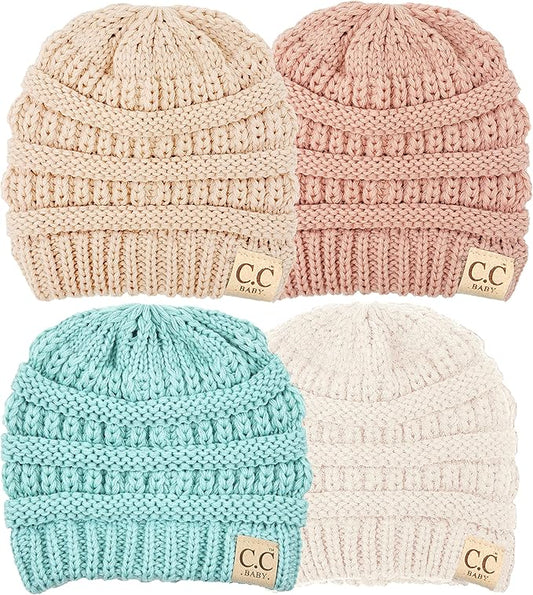 Funky Junque Baby Winter Hat – Cute Newborn Hats, Cozy Warm Infant Beanie, Soft Knit Stocking Stuffer for Babies 0–12 Months