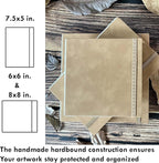 tumuarta Deckle Edge Paper Sketchbook, 92 LB, 150 GSM, 80 Sheets Mixed Media - Image 5