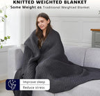 L'AGRATY Knitted Weighted Blanket - Image 3