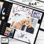 Bstorify Scrapbook Album 60 Pages Black Thick 250gsm Kraft Paper, Corner - Image 4