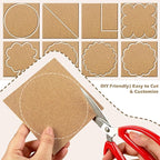 4 X 4 Inches Cork Sheets with Self Adhesive Backing, 2mm Natural Cork Tiles - Image 5