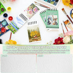 6 Pack Watercolor Paper Pad, 3.5x5.5 Inch Water Color Paper, 140lb/300gsm - Image 4