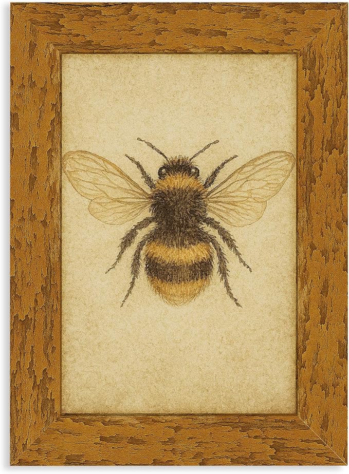 puthiac 4x6 Rustic Farmhouse Picture Frame, Honey Oak, 1 Pack | Distressed MDF by PUTHIAC