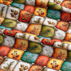 Autumn Forest Patchwork Cotton Fabric Panel – 61 × 36.6 Inches, 100% Cotton 140 - Image 7