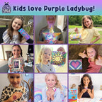 PURPLE LADYBUG DIY Mosaic Photo Frame Crafts - Image 10