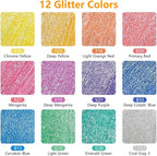 Artecho Glitter Paint Pens, 12 Colors Acrylic Glitter Markers - Image 2