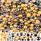 3900+ Pcs Rhinestones and Pearls Kit, 2-10mm Flatback Gems by ShowNow
