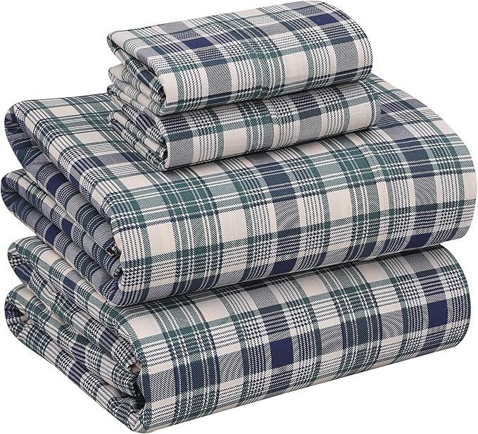 RUVANTI 100% Cotton Sheets – Full Size Percale Bedding, Cooling & Breathable by Ruvanti