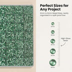 36000Pcs Light Green Rhinestones - Image 3