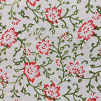 E-Tailor® Hand-Block Printed Pre-Cut Cotton Fabric Ideal - Image 2