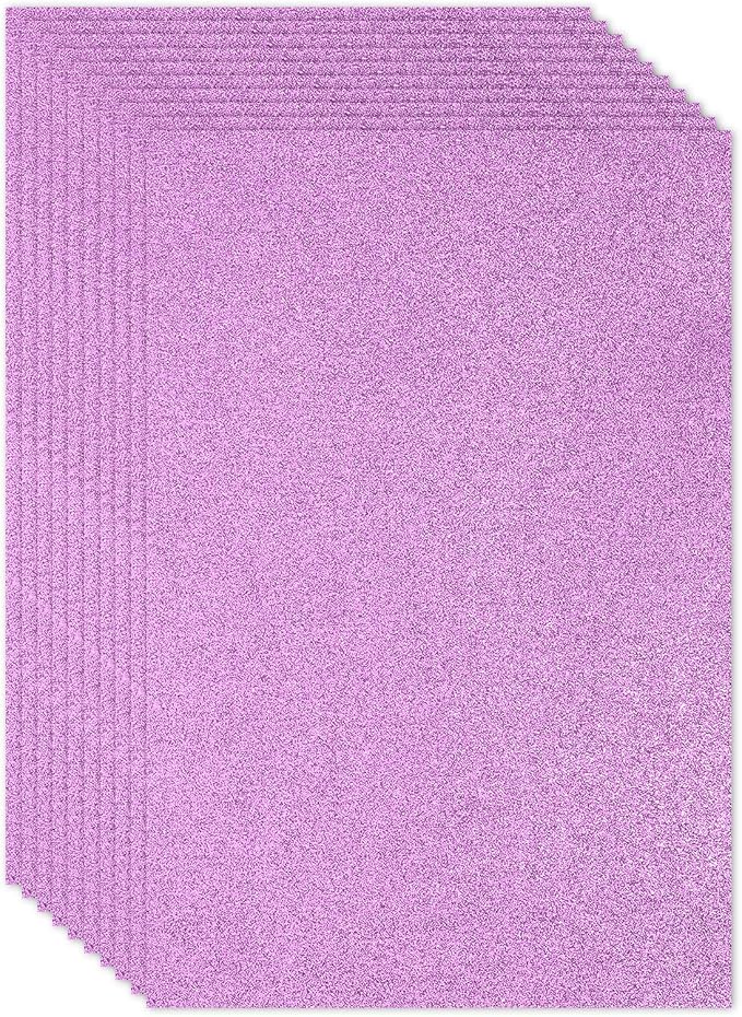 PATIKIL Lavender Shiny EVA Glitter Foam Sheet 16x12 Inch 2mm Thick by PATIKIL