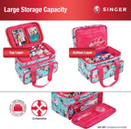 SINGER Sewing Accessories Organizer – Double Layer Portable Sewing Storage Bag - Image 2