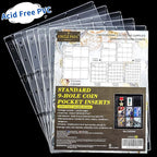 Coin Collecting Pages 5 Sheets 9 Pockets Standard 9Hole Coin Pocket Inserts - Image 6