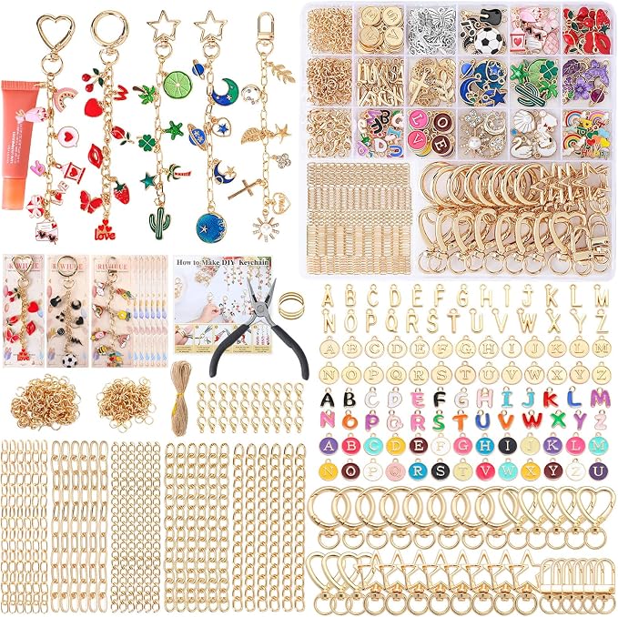 Riwiuue 760Pcs Lip Gloss Keychain Making Kit by Unknown
