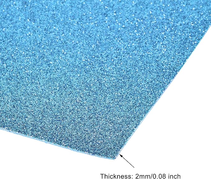 uxcell Blue Shiny EVA Foam Sheets 11 x 8 Inch 2mm Thick - Image 3