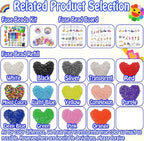 3000Pcs Beads Fuse Beads - 5mm Pink Melting Beads - Image 2