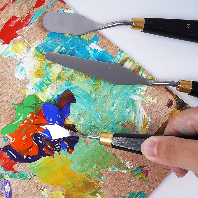 conda Palette Knife Painting Stainless Steel Spatula Palette Knife Oil Paint - Image 6