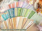 96 Sheets Textured Scrapbook Paper and Mesh Fabric Assorted Set - Image 7